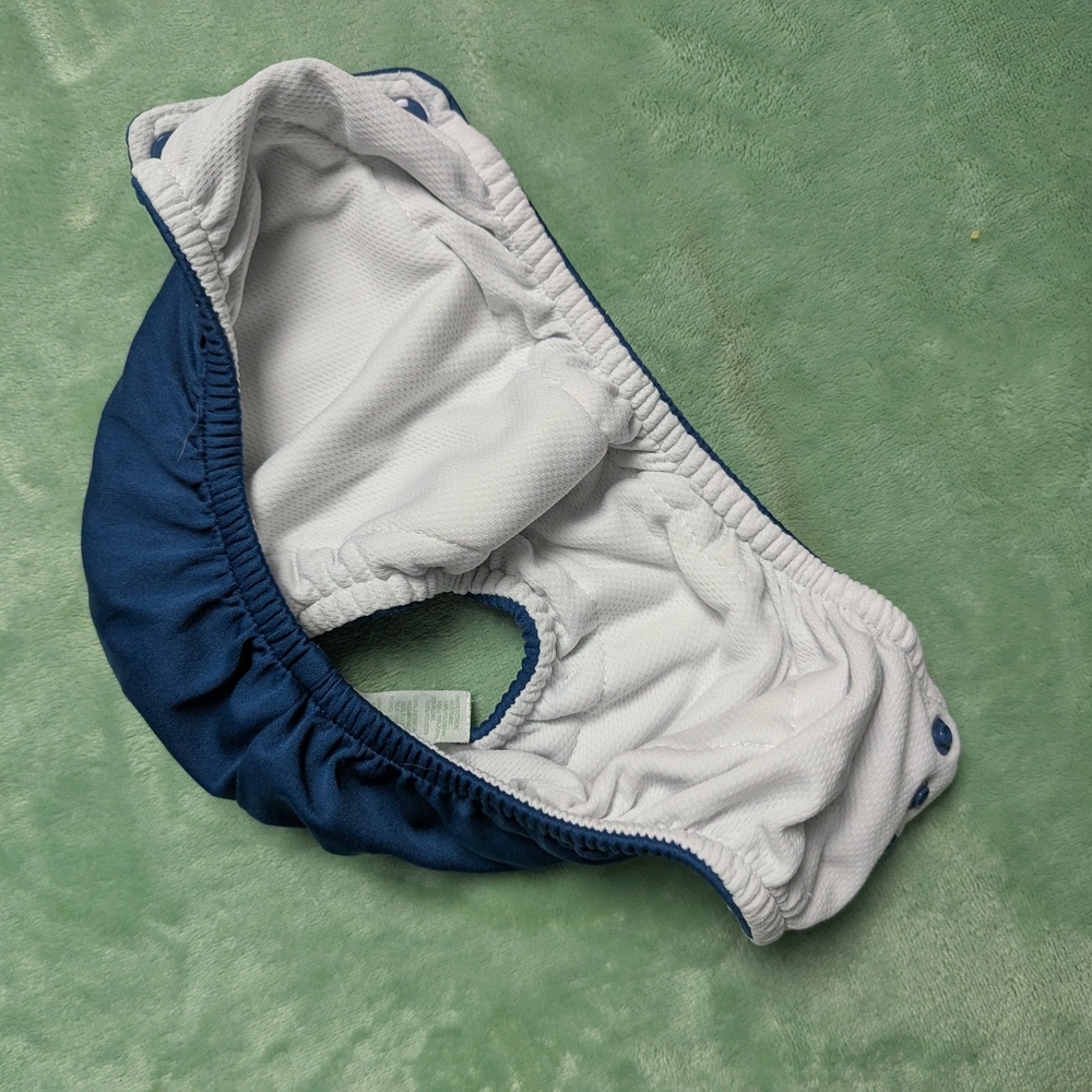 Green Sprout Navy Blue Kids Reusable Swim Diaper 24 month - Picture 3 of 4